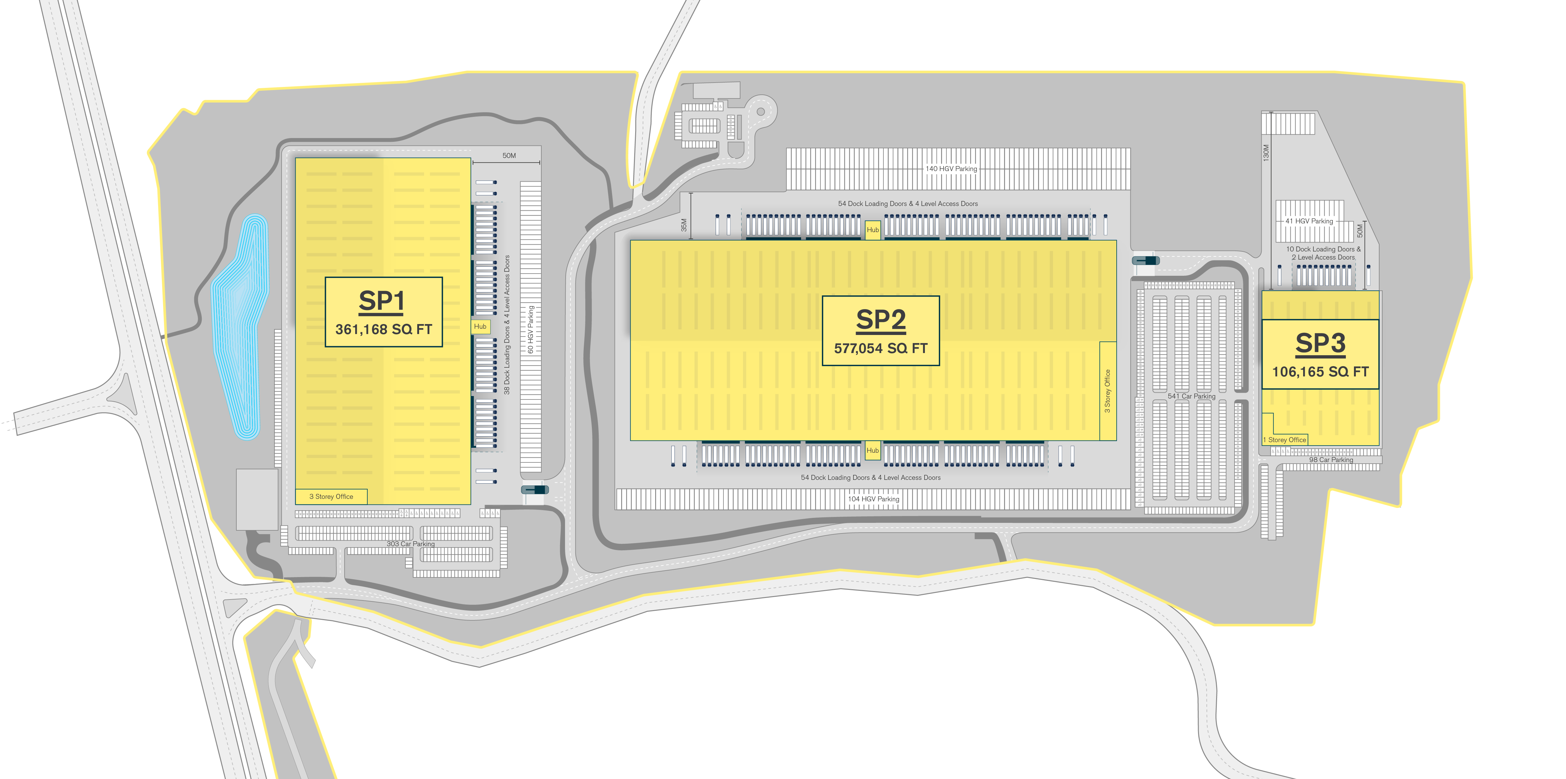 Masterplan Option 2 — 3 units